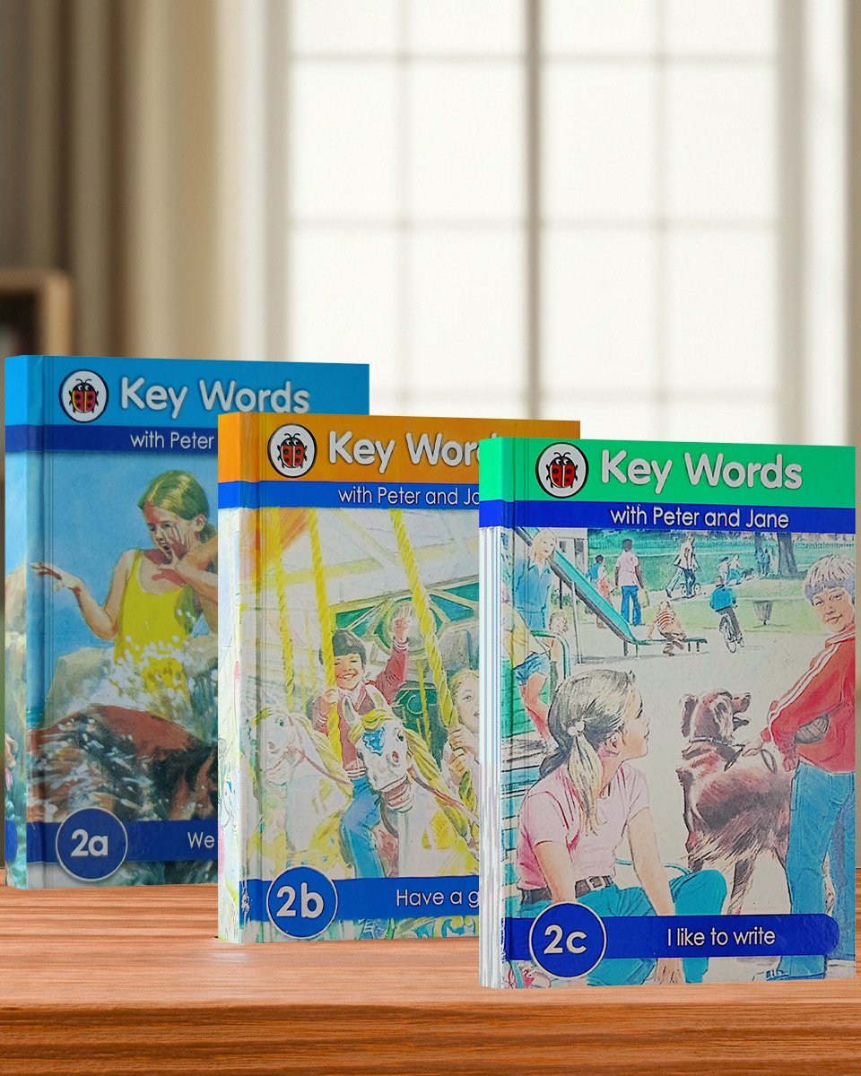 Ladybird Key Words with Peter and Jane – Level 2a, 2b, 2c শিশুদের জন্য ইংরেজি শেখার বই