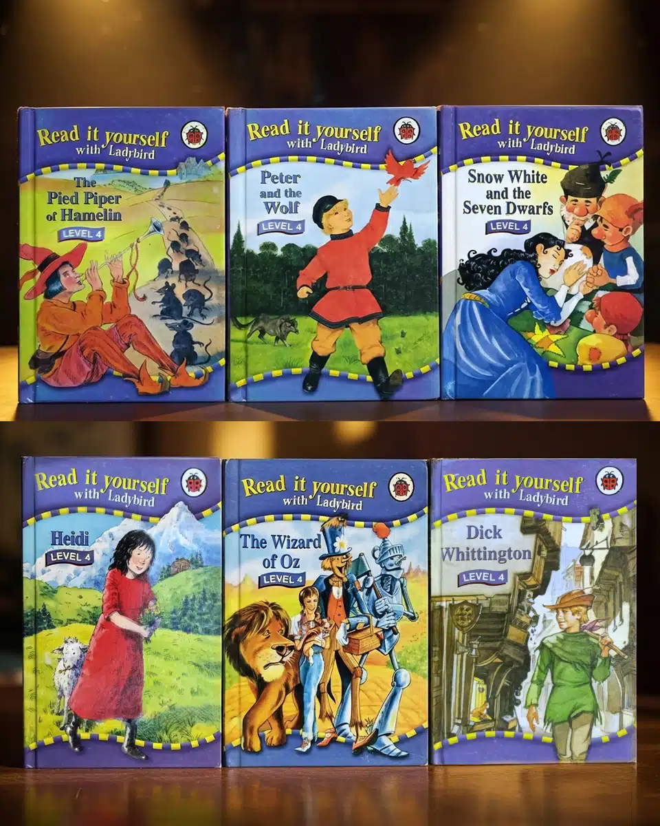 Ladybird Read it Yourself Level 4 – 6 classic storybooks set for children’s English reading practice.
