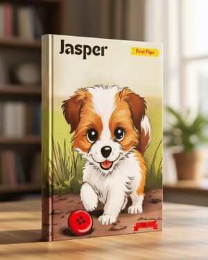 Jasper by Ela Afroga – First Flips Phonics Story Book, ২৪ পৃষ্ঠার শিশুদের কুকুরছানাকে নিয়ে মজার গল্প, bedtime story এবং phonics practice book.